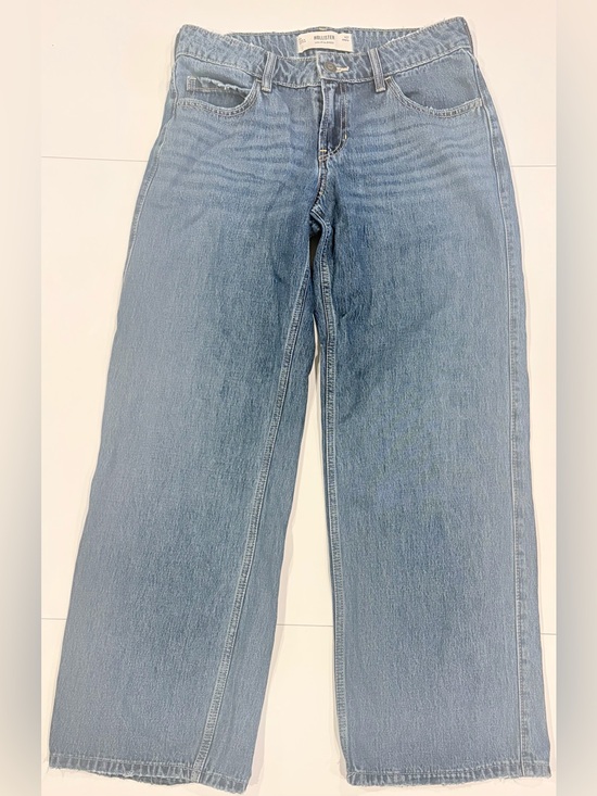 Hollister Denim - Hollister Low-Rise Baggy Jeans Medium Wash Wide Leg - Size 27 (4R)